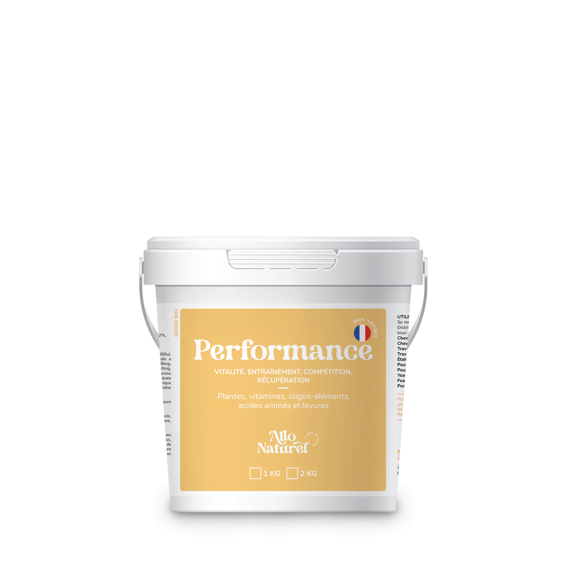 Allo Naturel Performance Seau 1kg Et Plus 130 Allo Naturel Performance Seau 1kg Et Plus 130