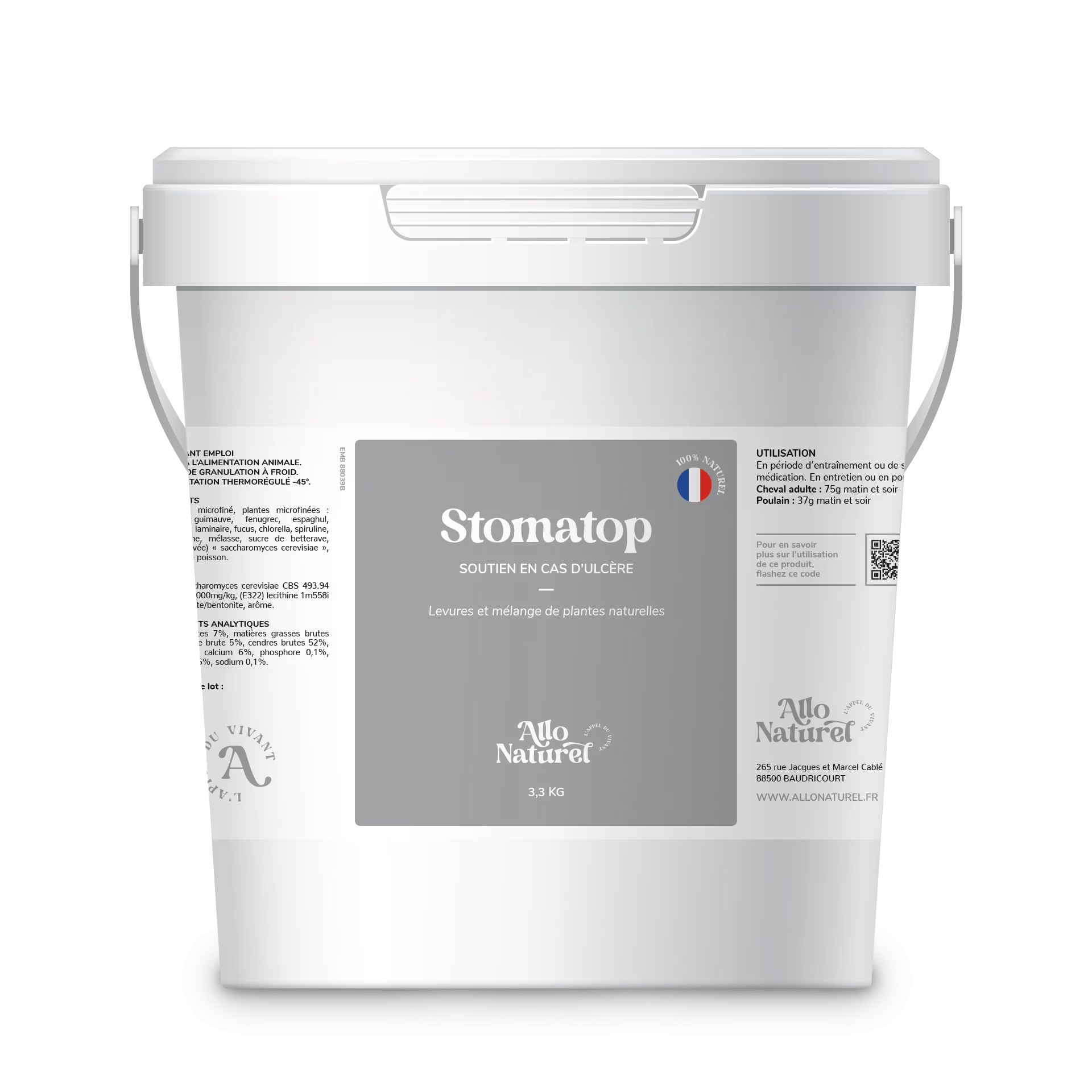 Allo Naturel Stomatop Seau 3kg Et Plus 126 Allo Naturel Stomatop Seau 3kg Et Plus 126
