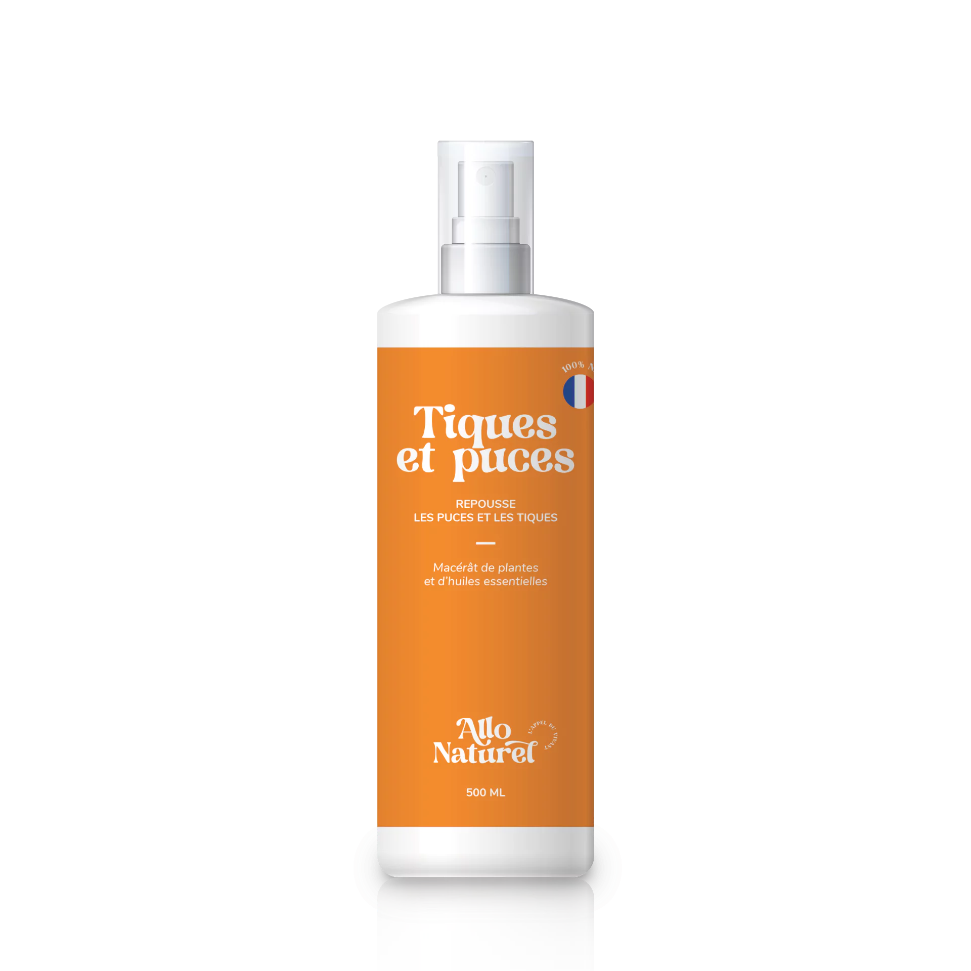 Allo Naturel Tiques Et Puces Bouteille Spray Brume 500mL 134